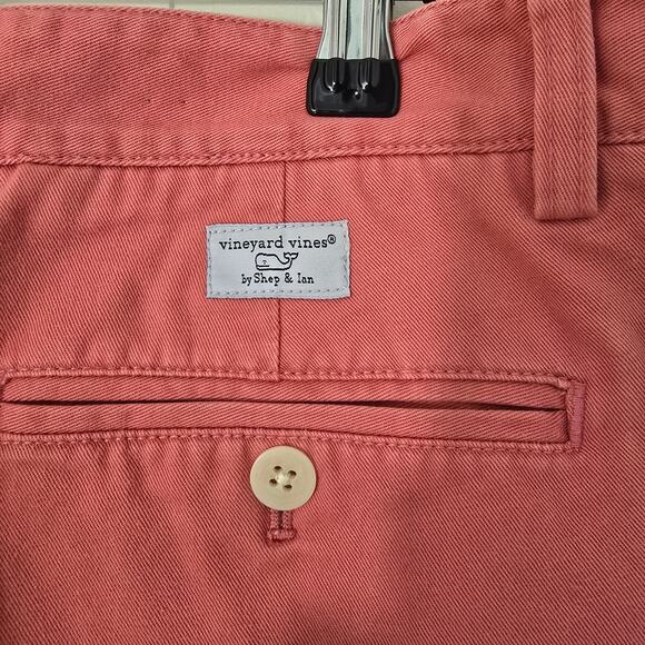 Vineyard Vines Nantucket Red (Salmon) Chino Pants NWT Preppy Size 32/32 - Picture 5 of 8